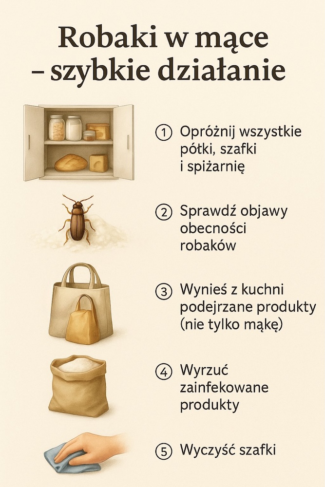 co robić z robaki w mące 