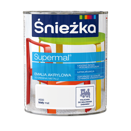 Najlepsza farba do malowania mebli z okleiny - Śnieżka Supermal Akryl