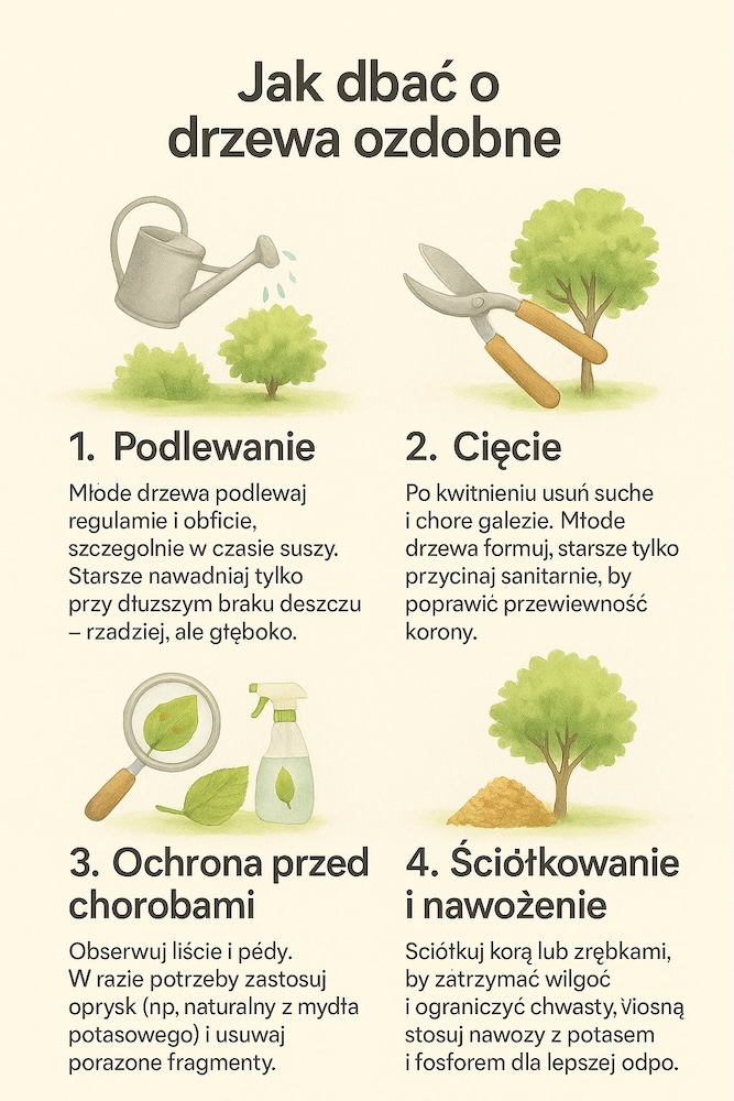 zasady dbania o drzewa ozdobne 
