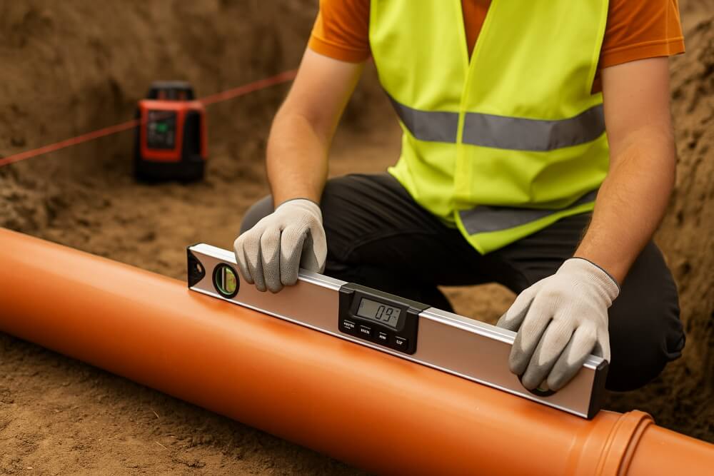 minimalny spadek dla rury 160 - weryfikacja