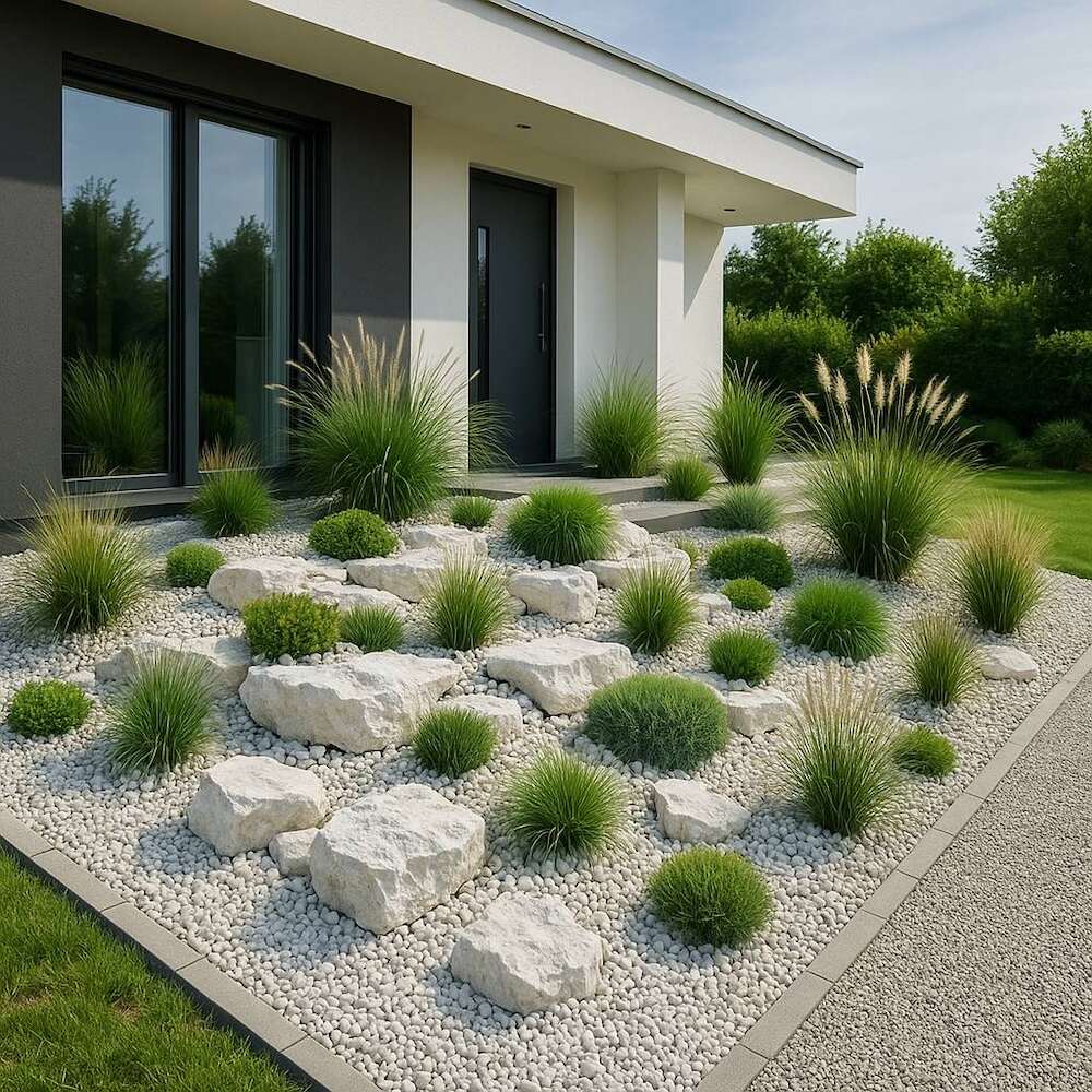 najpiękniejsze skalniaki - zdjęcia płaskiej kompozycji 