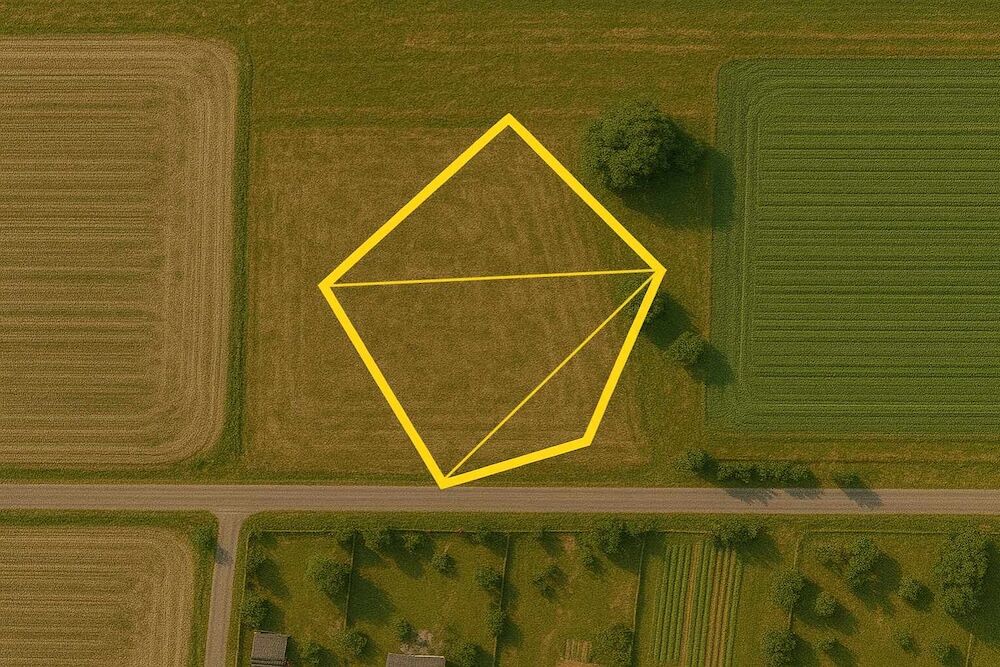 nieforemny kształt działki - podział 