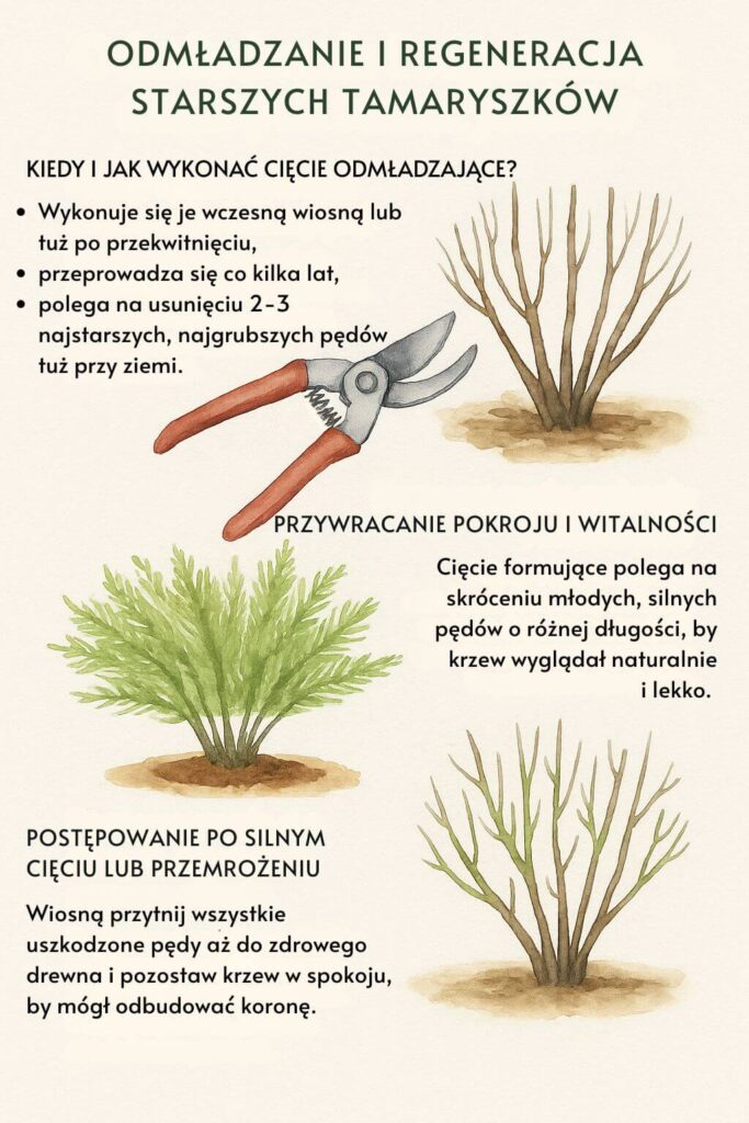 Tamaryszek po przekwitnięciu - jak go odmłodzić?