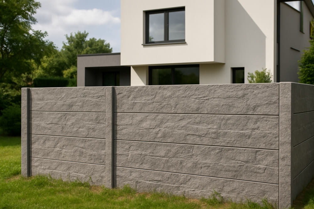 pomysły na ogrodzenia na przykładzie betonu architektonicznego