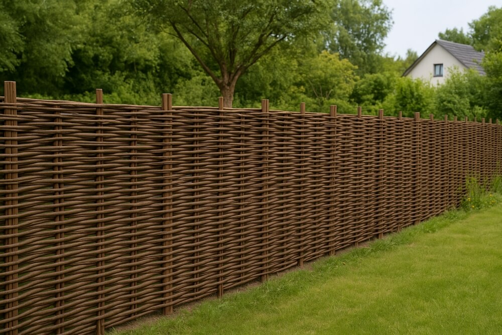 ogrodzenie z wikliny