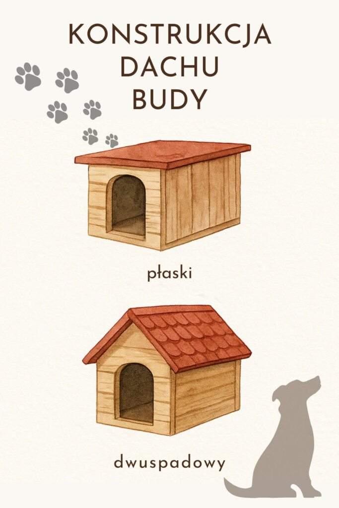 Buda dla psa – projekt z dachem płaskim