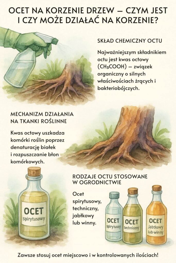Ocet na korzenie drzew - czym jest ocet i jak działa?